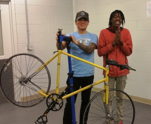 David and Demauri at Dunbar High School 